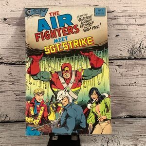 Eclipse Comics The Air Fighters Meet Sgt Strike #1 Comic Book 1988 Vintage Rare